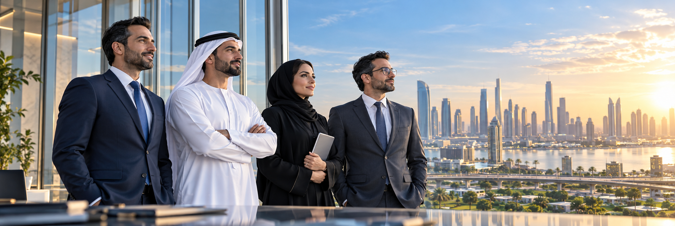 فريق مؤسسي يتطلع إلى المستقبل